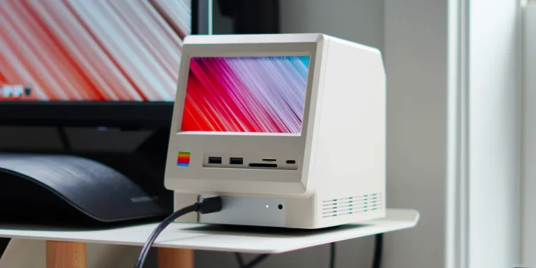 Dermaga Mac Mini yang Menakjubkan: Menghidupkan Kembali Apple Macintosh dengan Layar Mungil