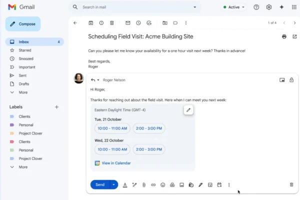 Gmail Dapatkan Sekretaris AI untuk Menjadwalkan Rapat Otomatis di Calendar